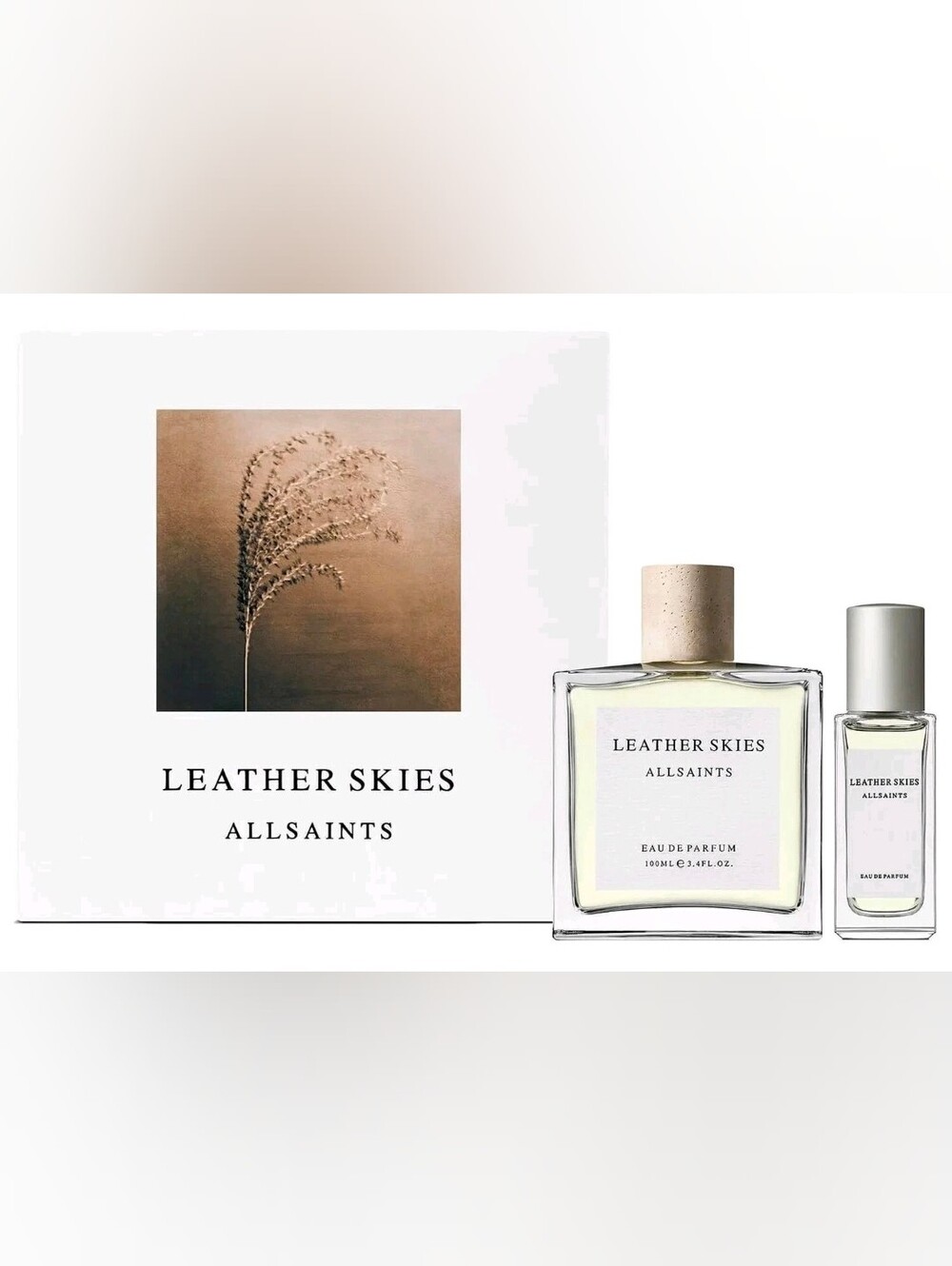 Allsaints Leather Skies 2pc Set 3.4oz 100ml Edp Unisex New in box